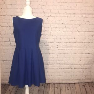 Top Shop. Blue pleated summer/skater dress.